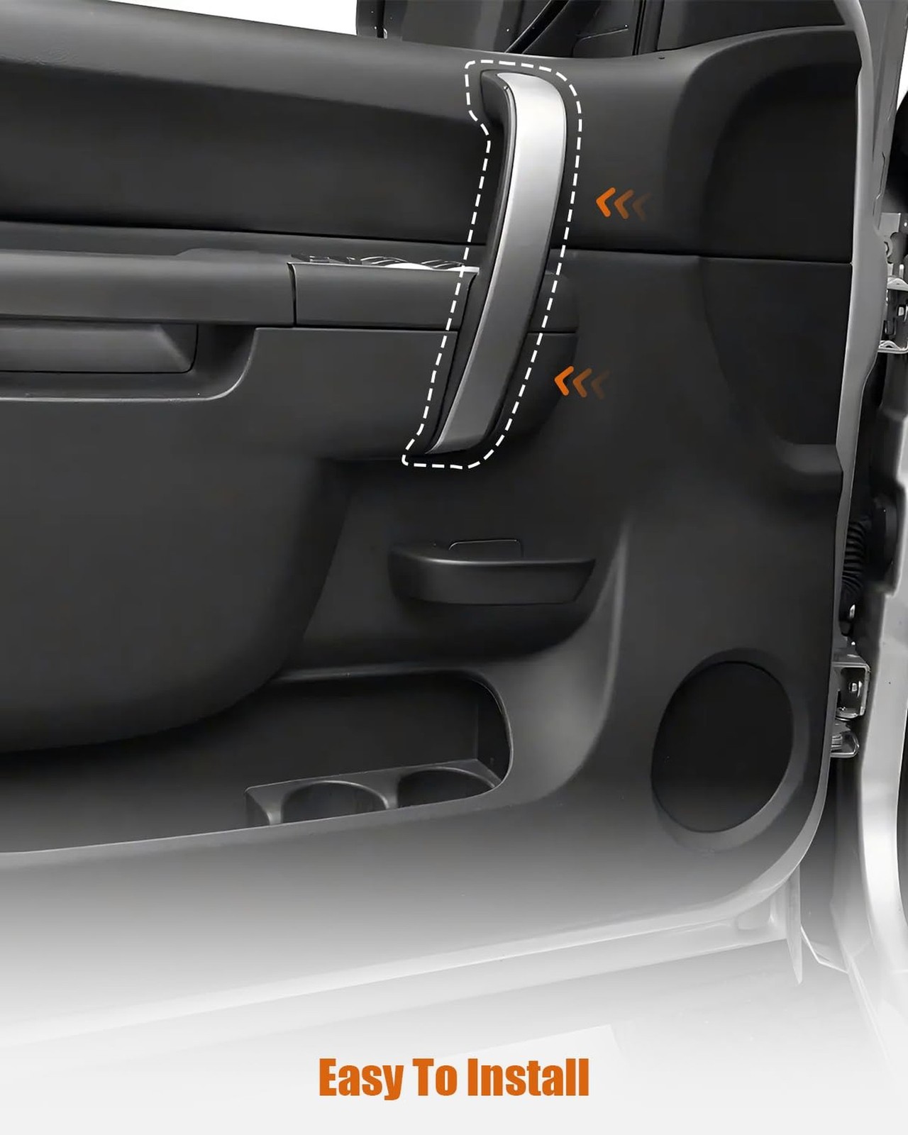 Front Left Driver Side Inside Door Pull Handle Ebony Fit Chevy Silverado GMC 201