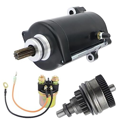 Starter & Bendix & Relay for Yamaha Jetski 760 1996-2001,