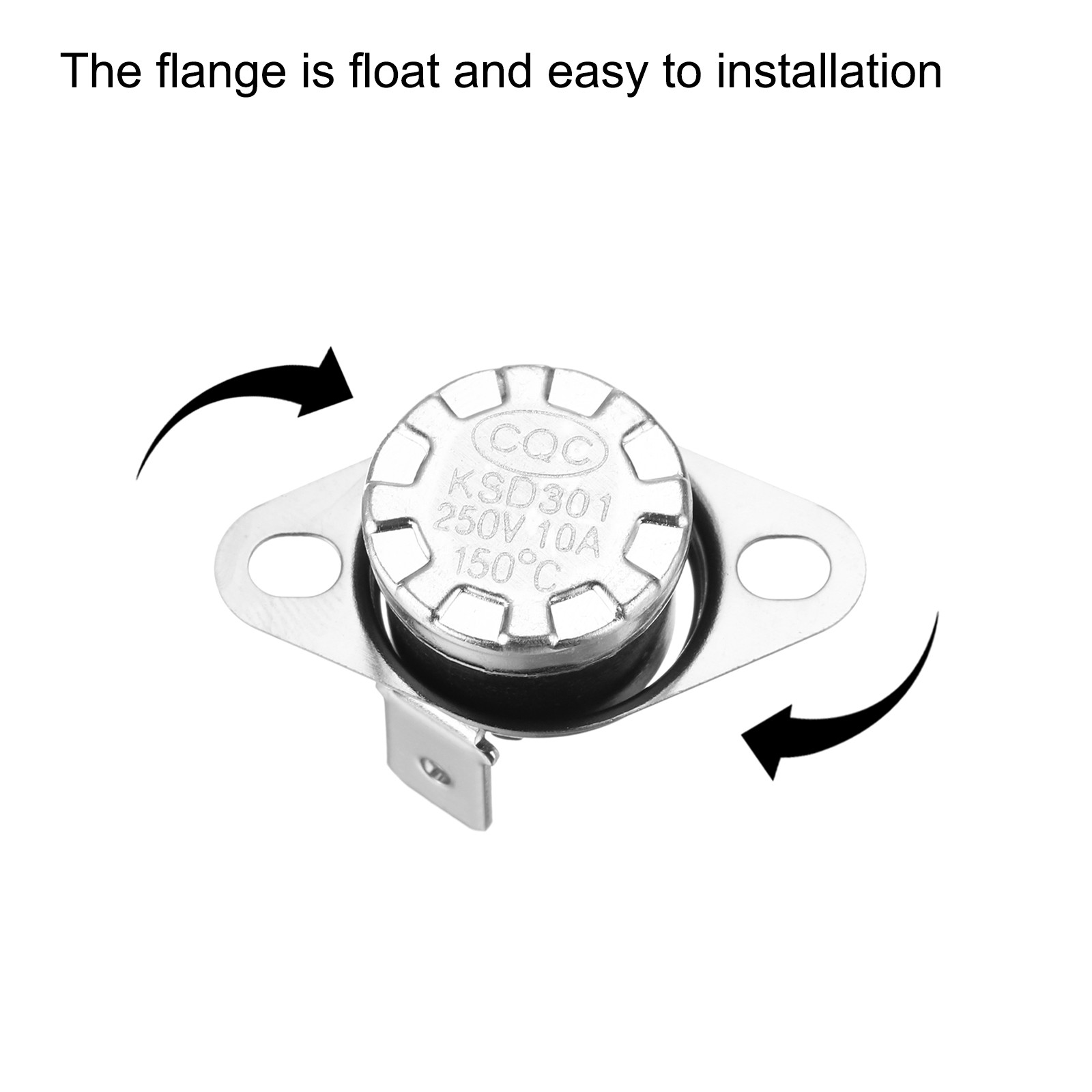 Temperature Control Switch , Thermostat , 150°C 10A Normally Closed 8pcs