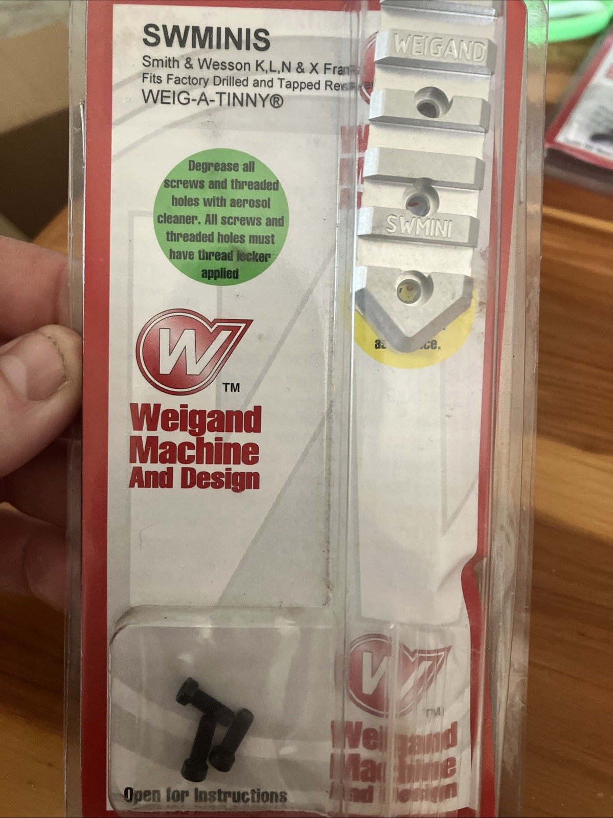 Weigand Scope Base Smith & Wesson K, L, N, X Weig-A-Tinny SWMINI Silver