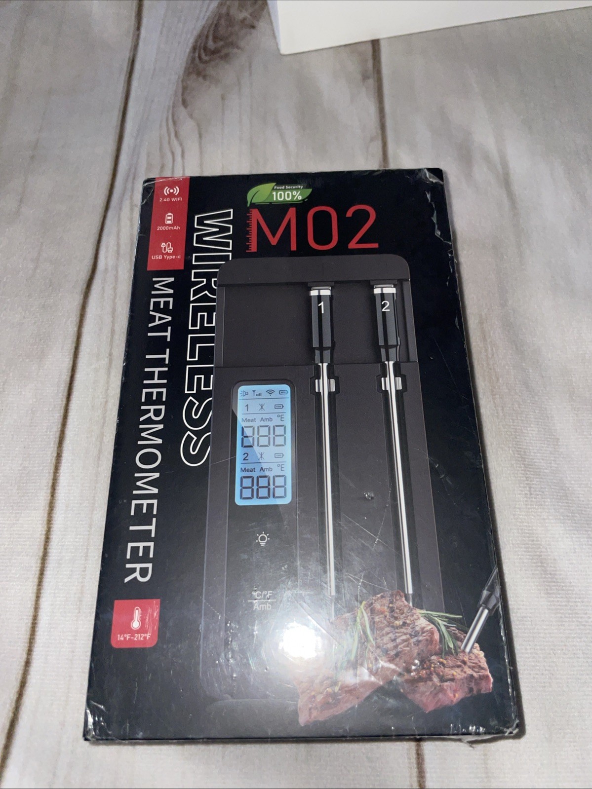 Smart Wireless Meat Thermometer with Dual Probes, Bluetooth & WiFi Combo,...