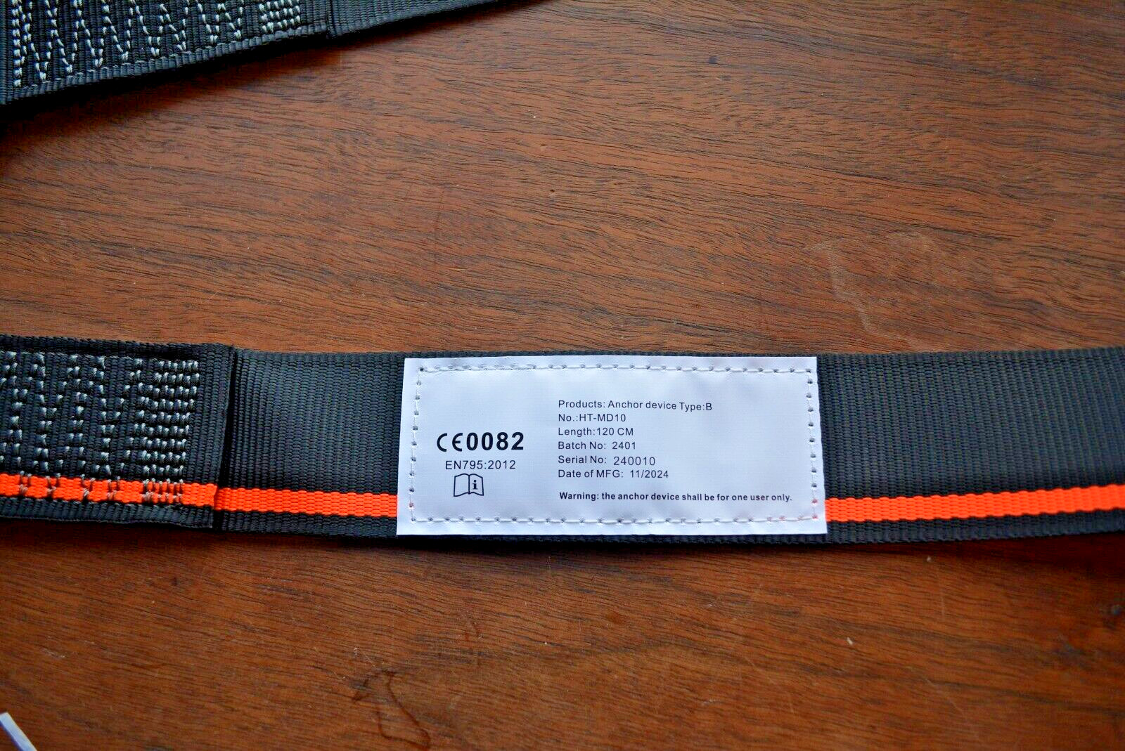Anchor Strap New! CE CERT. 4 ft.