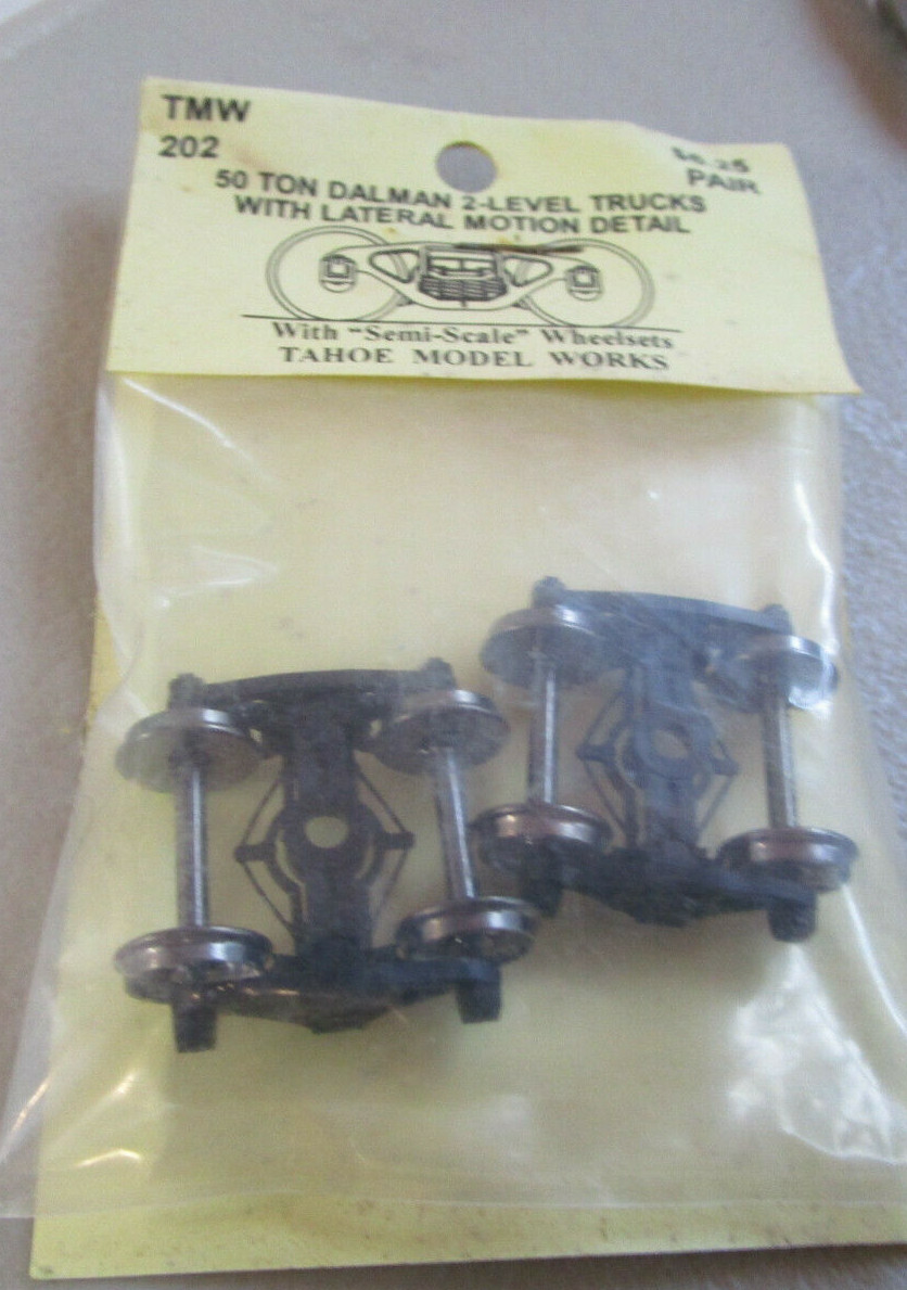 Tahoe Model Works (TMW) #102 HO Dalman Trucks w/Lateral Motion Detail -See Below