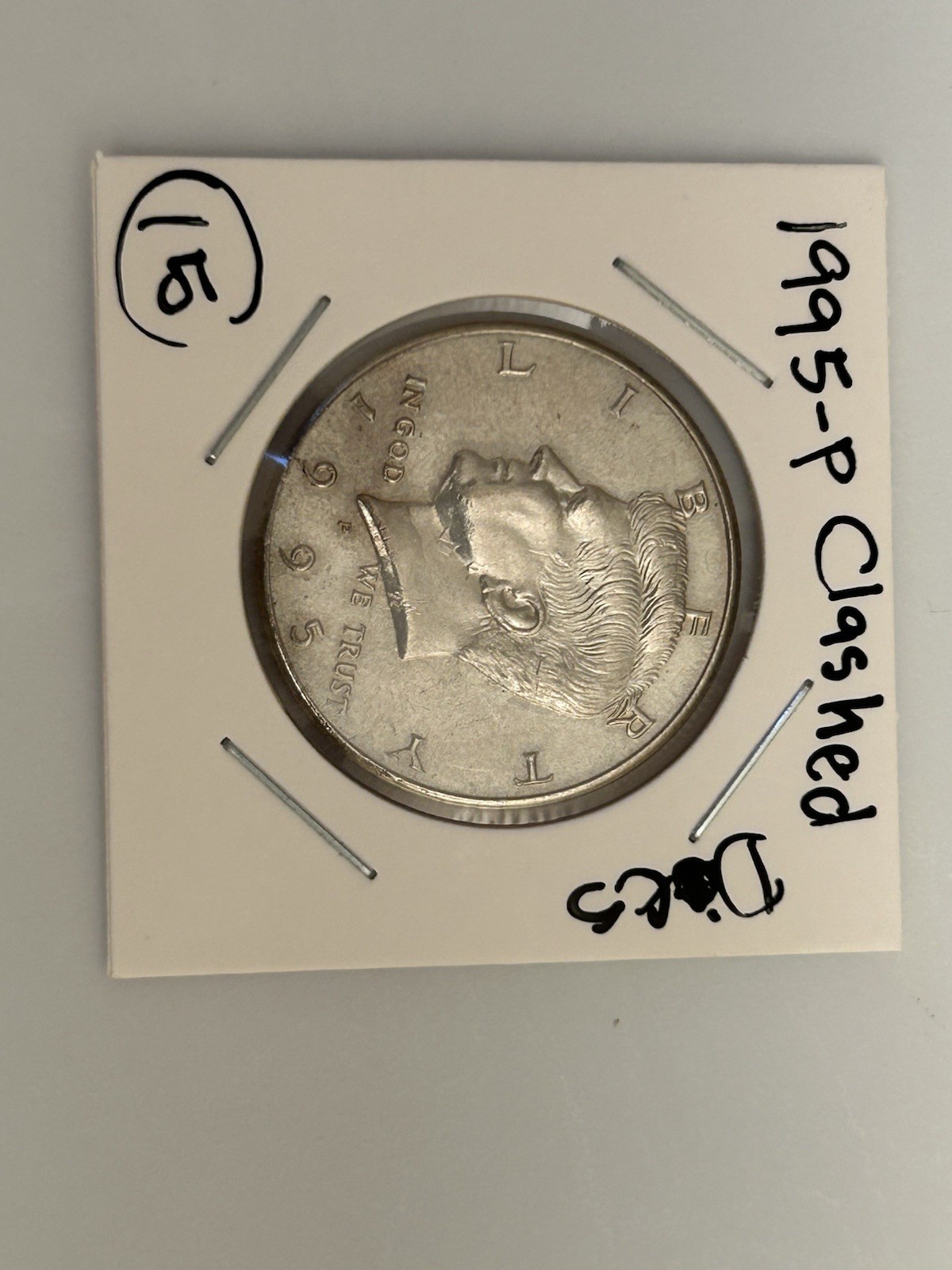 1995-P Kennedy Half Dollar Clashed Dies Major Error Struck