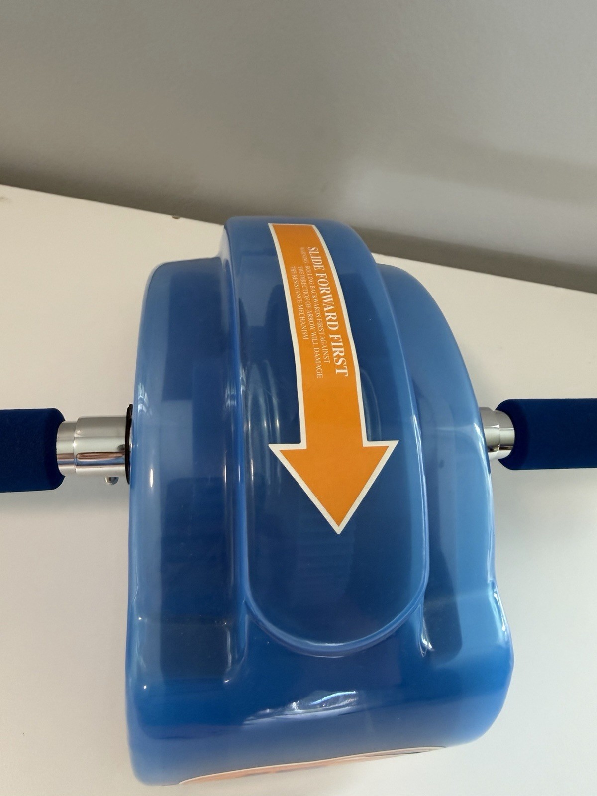 The Original Ab Slide Abdominal Roller Workout Exercise Machine Blue Vintage