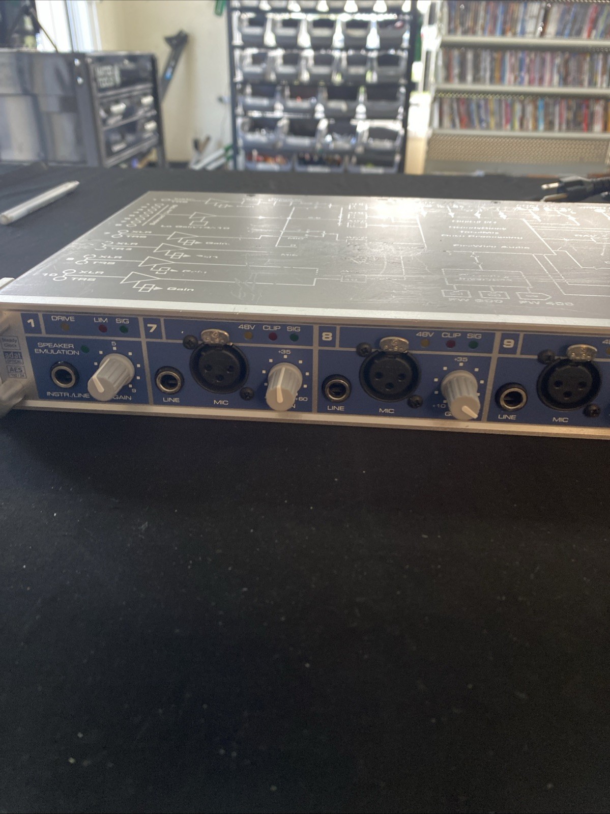 RME Fireface 800 Firewire 24 Bit 192 kHz Audio Interface With 4 Mic Pres