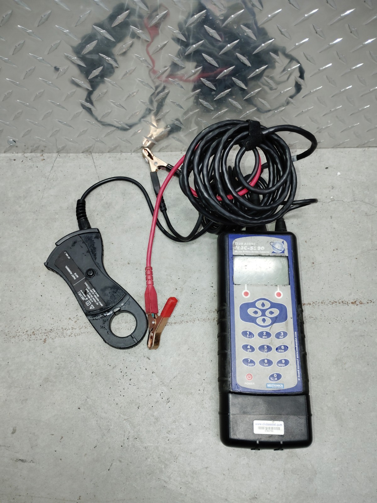 Midtronics Club Assist MBC-5500 Mobile Battery Tester w Amp Clamp Volt Ohm AC DC