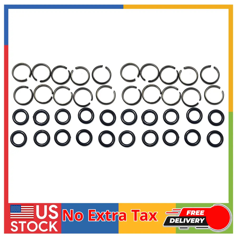 20 Sets 3/8 Inch Impact Wrench Socket Retainer Rings with O-Ring Friction Hog...