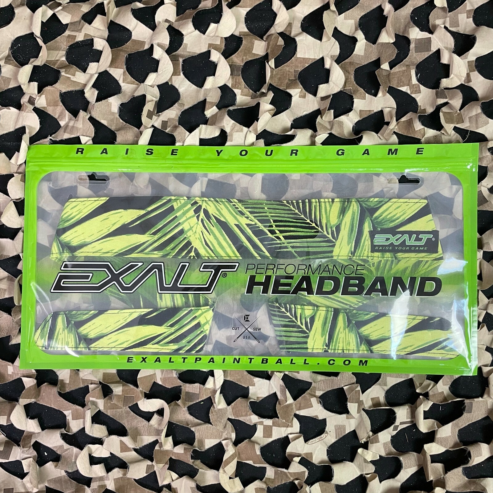 NEW Exalt Camouflage Headband - Tropical Leaf