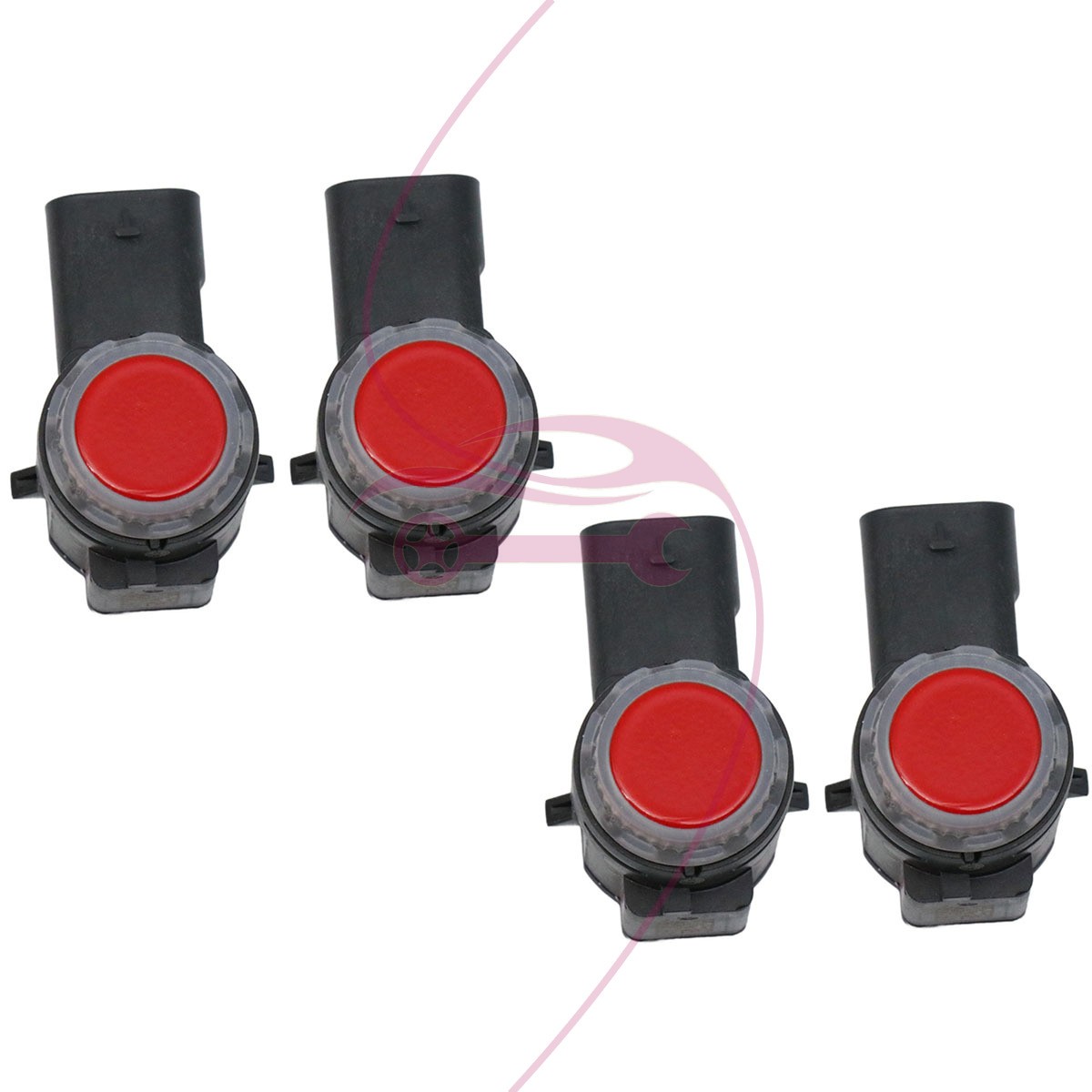 Set of 4 Red Parking Sensor fit Chevy GMC Cadillac Buick 84586217 39215468 US