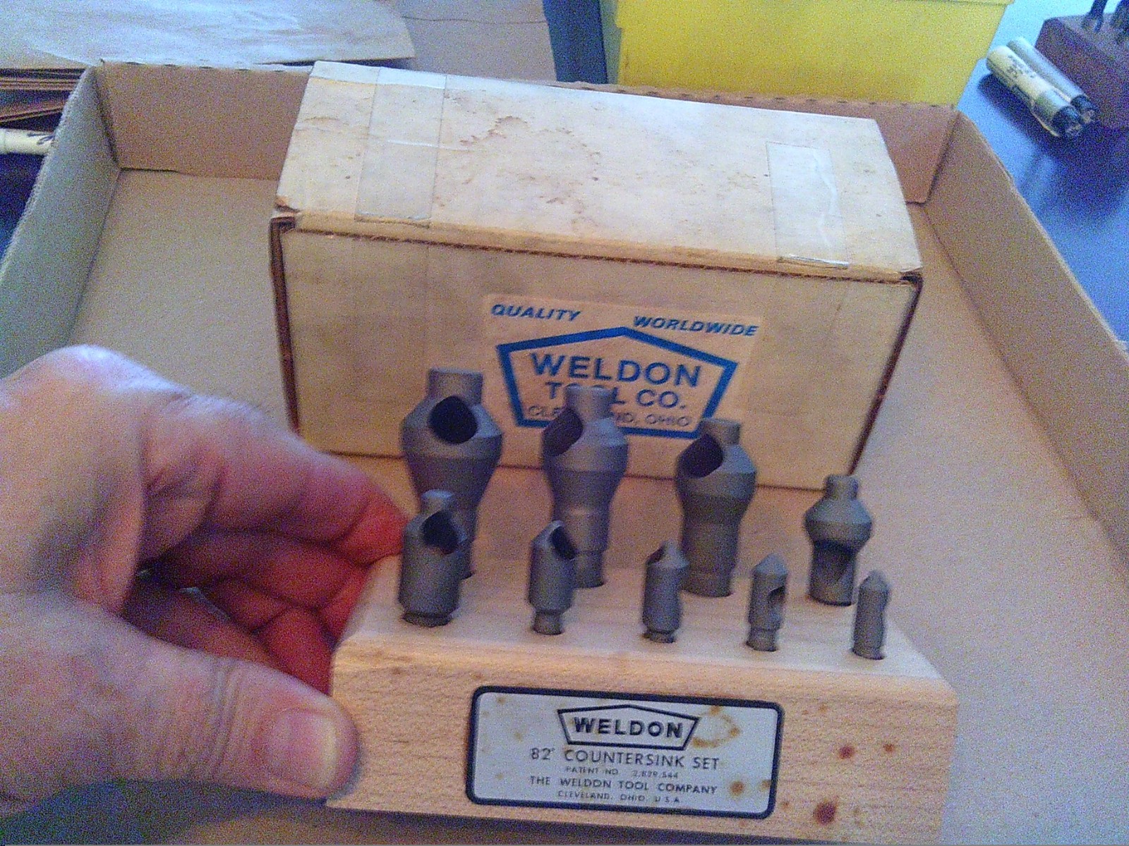 Weldon 82 Degree 9 Piece Countersink Set Made In USA