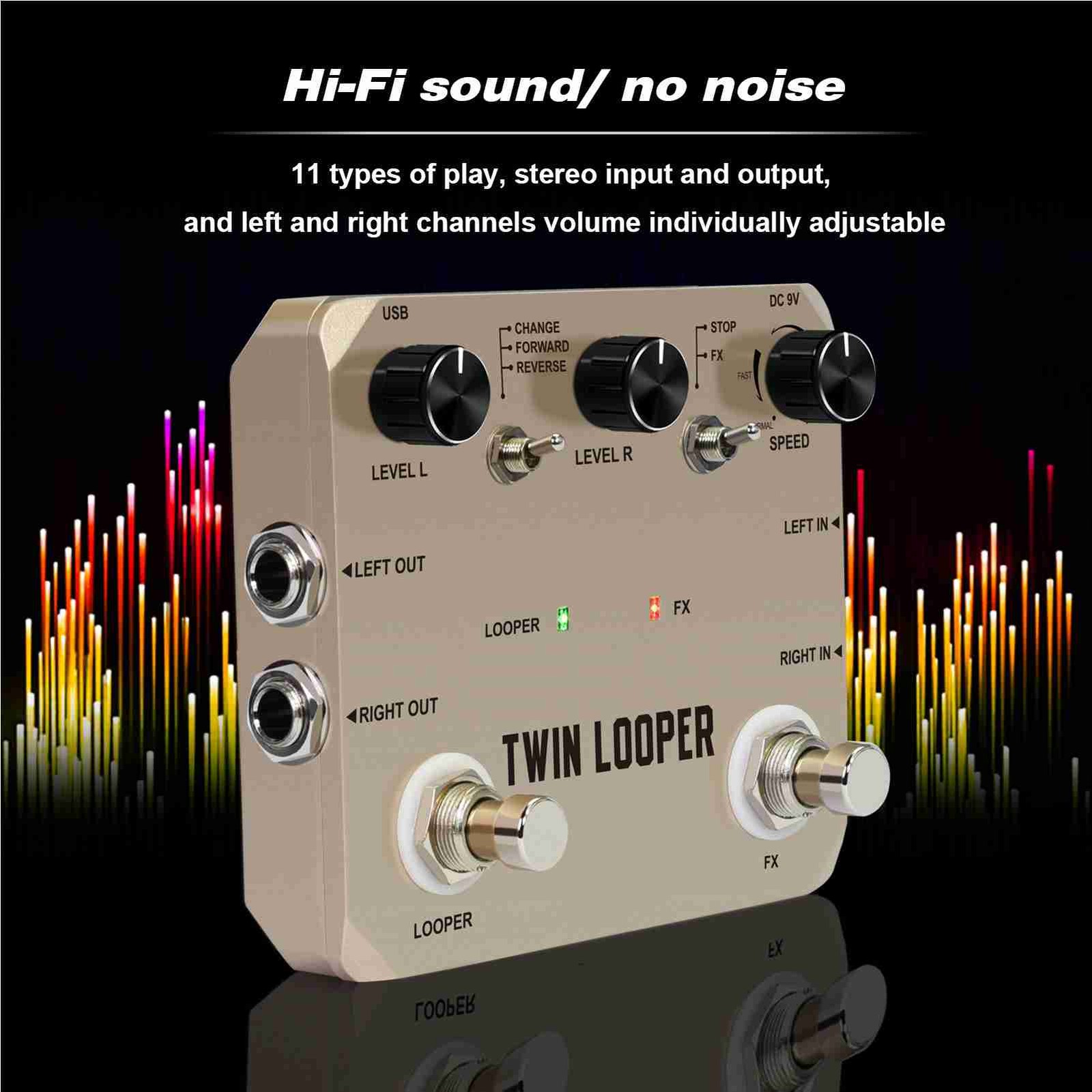Guitar Looper Pedal High‑Quality Audio Capture Multi‑Function Looping Tool