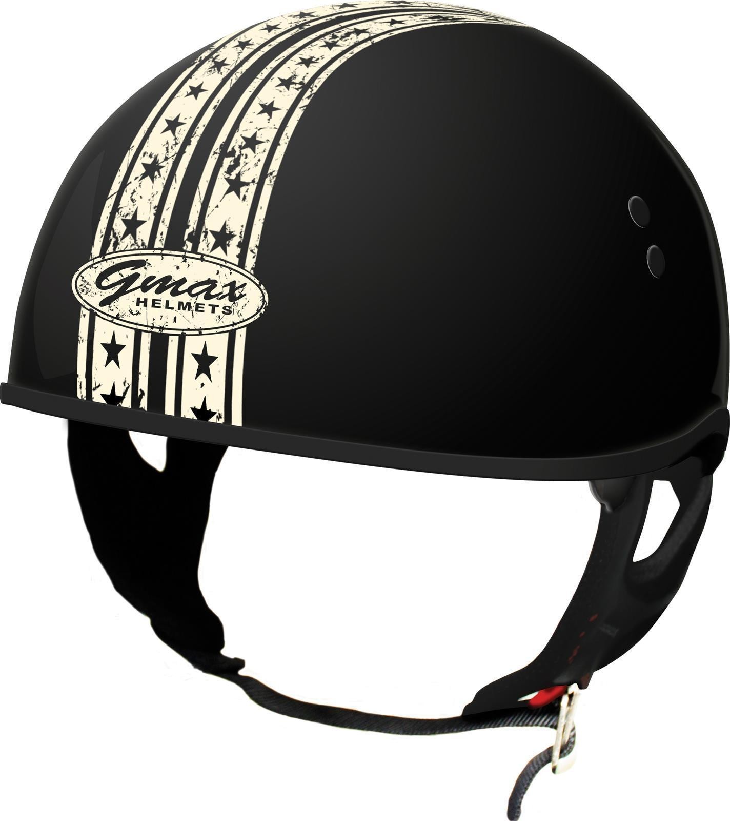 GMAX GM 65 Antique Naked Half Helmet 2XL Flat Black G1652078