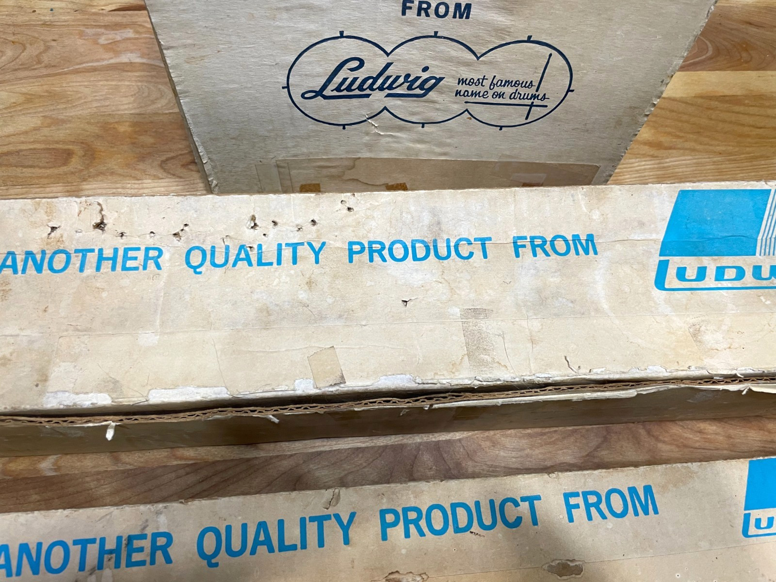 3 Vintage Ludwig Original Boxes 1970's