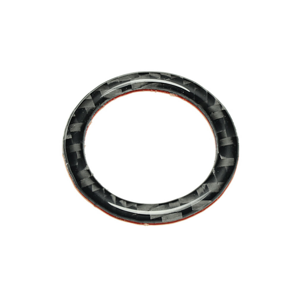 Carbon Fiber Car Engine Start Stop Push Button Ring Trim For BMW E92 E93 E90