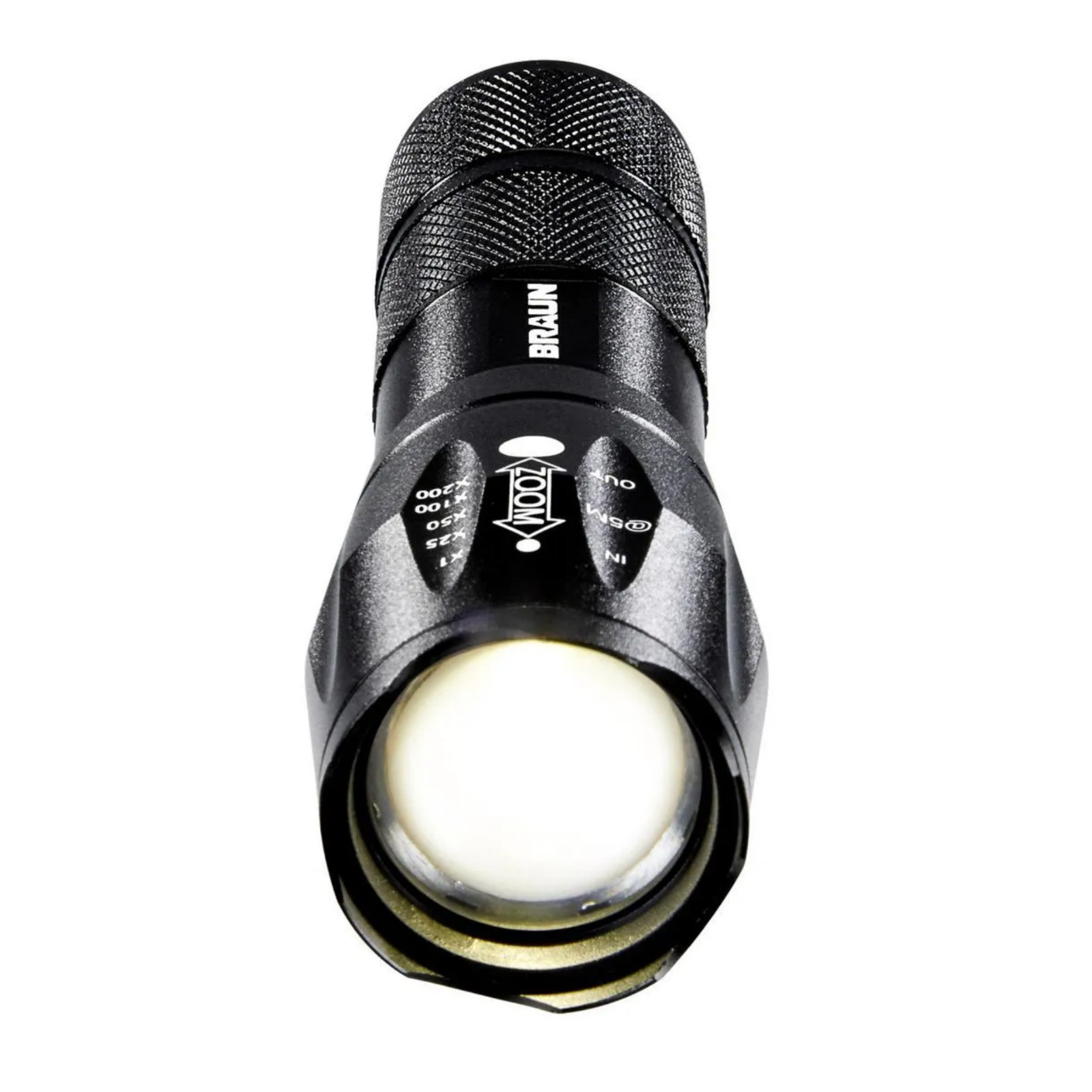 800 Lumen Tactical LED Flashlight with Adjustable Zoom & High/Low Modes