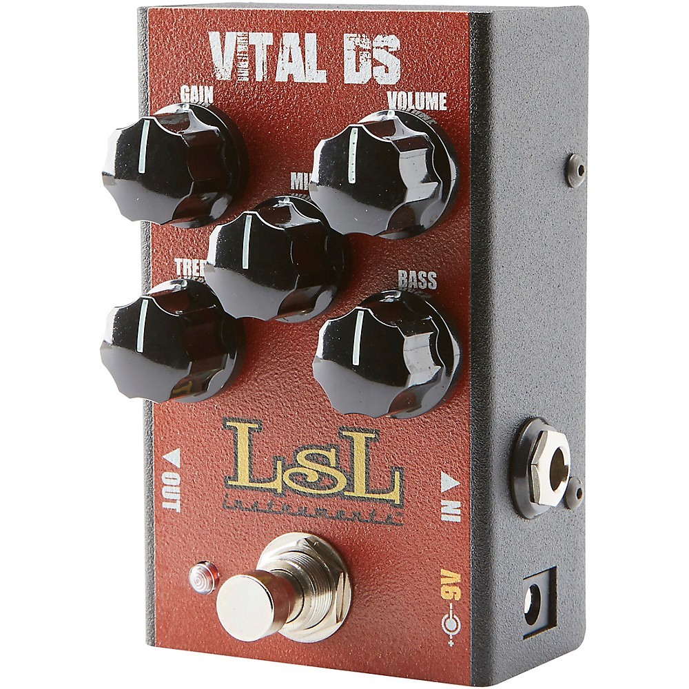 LsL Instruments VITAL DS Versatile Modern Distortion Effects Pedal Red LN