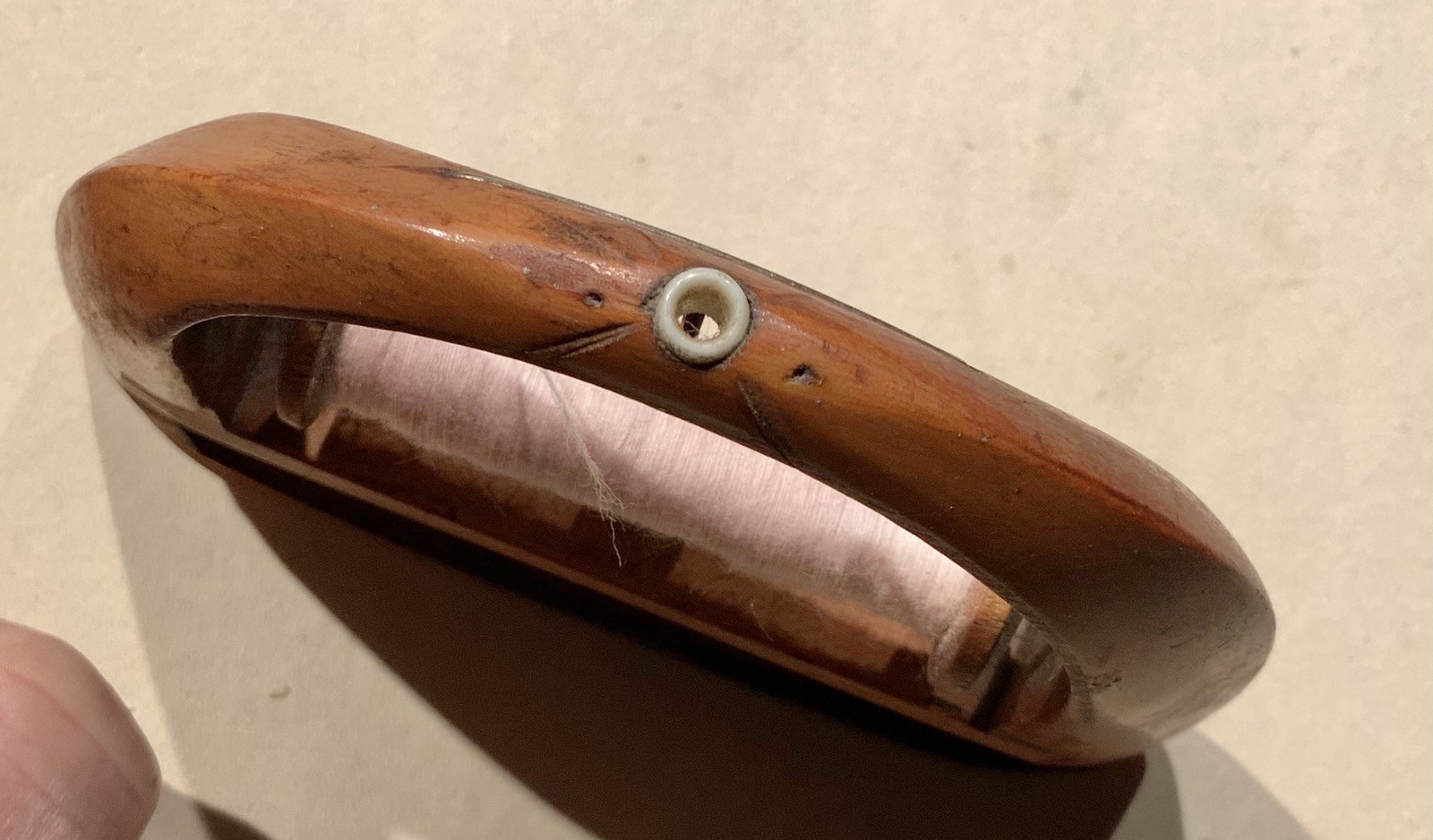Antique Wood Weaving Shuttle