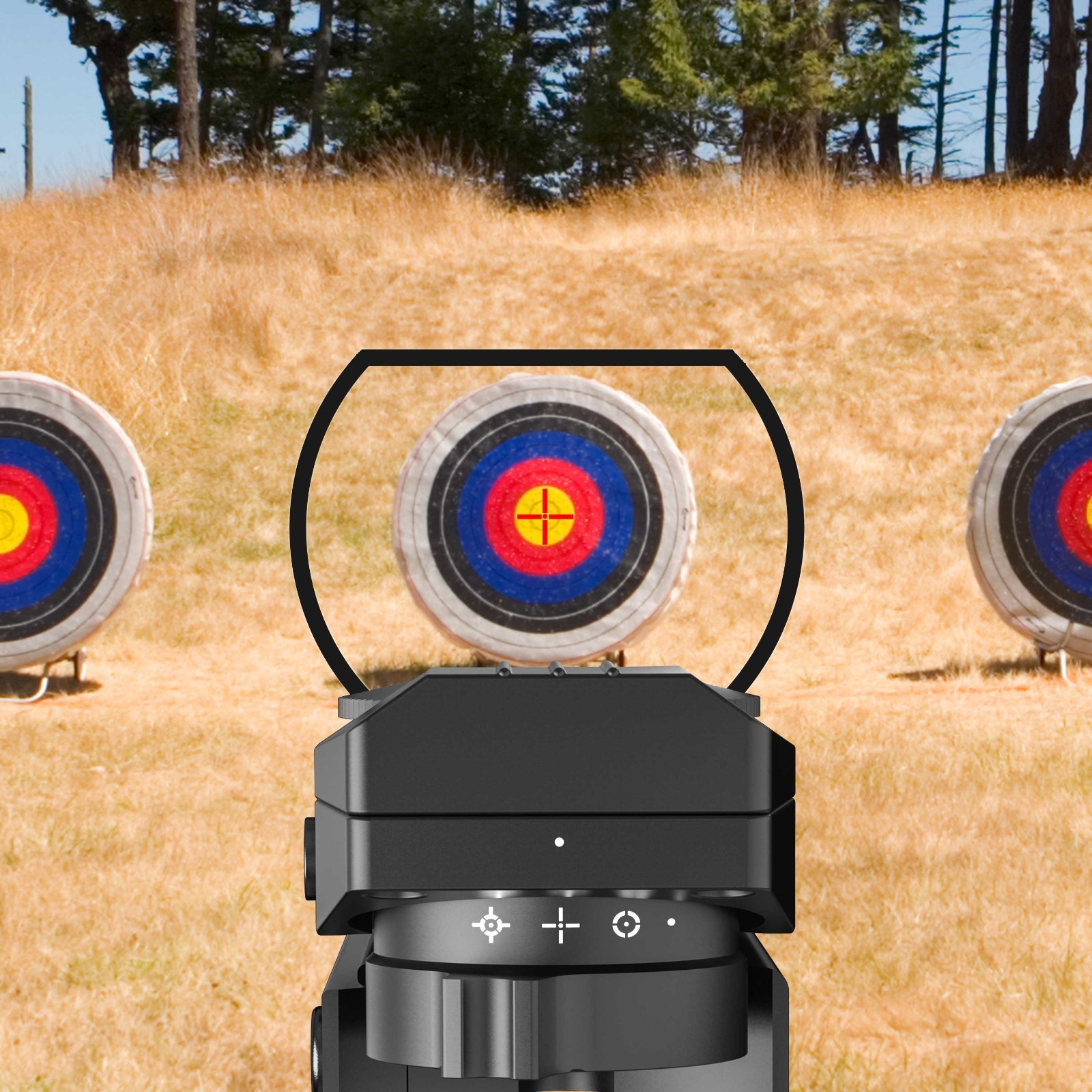 1X Red Green Dot Rifle Scope Reflex Sight Tactical with 20/22mm Mount Rail