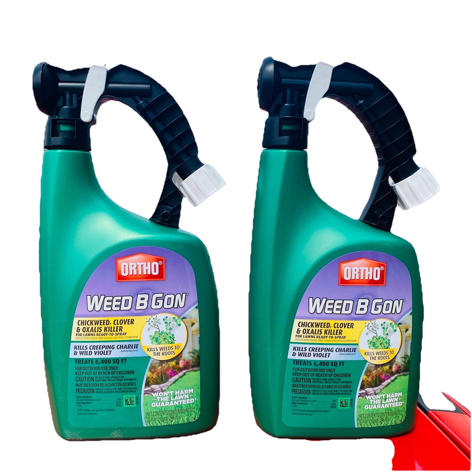 2 PACK Ortho Weed B Gon 32 Oz Ready 2 Spray Chickweed Clover Oxalis Weed Killer