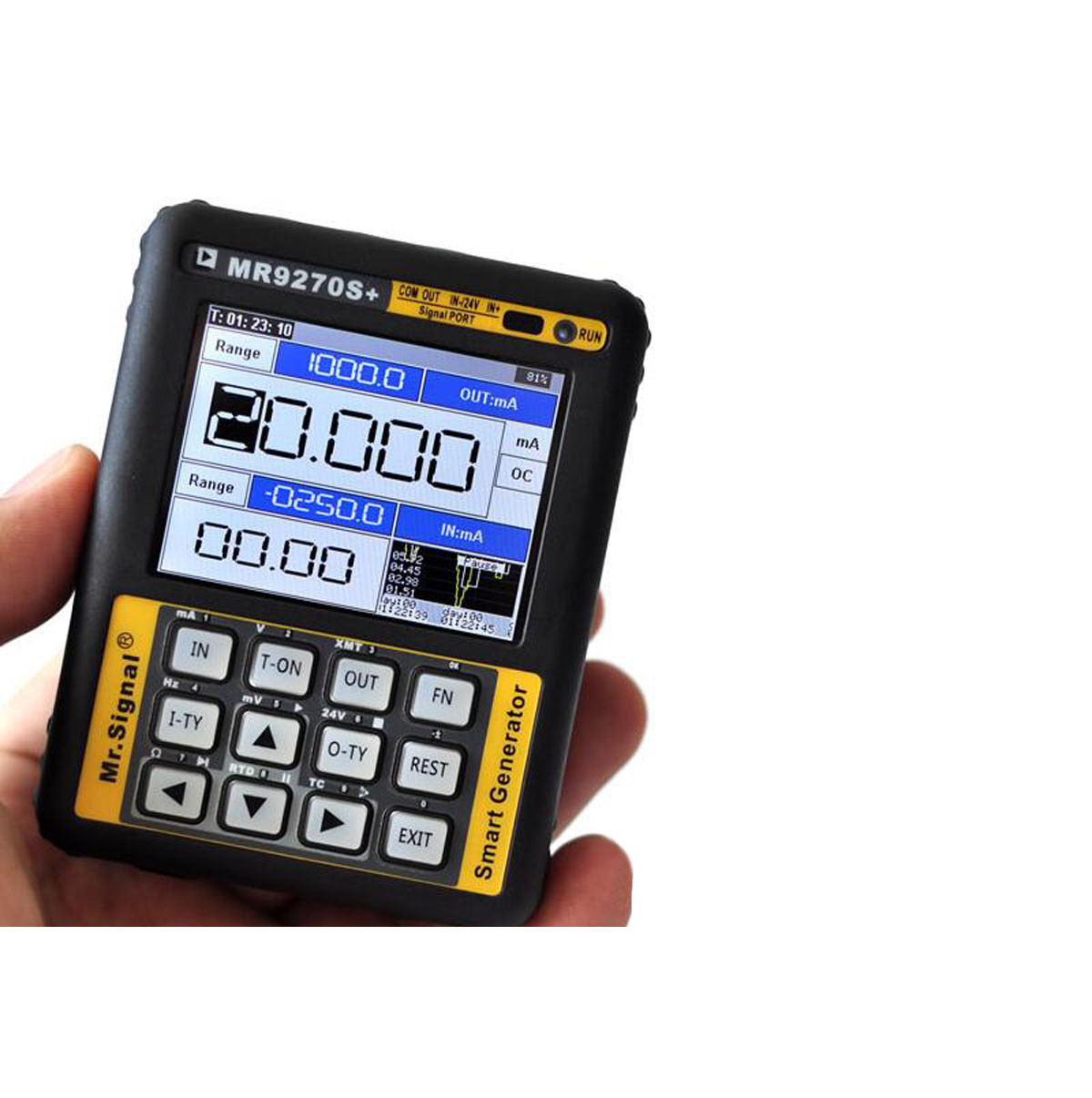 HART MR9270S+ 4-20mA Signal Generator Calibration Current Thermocouple Recorder