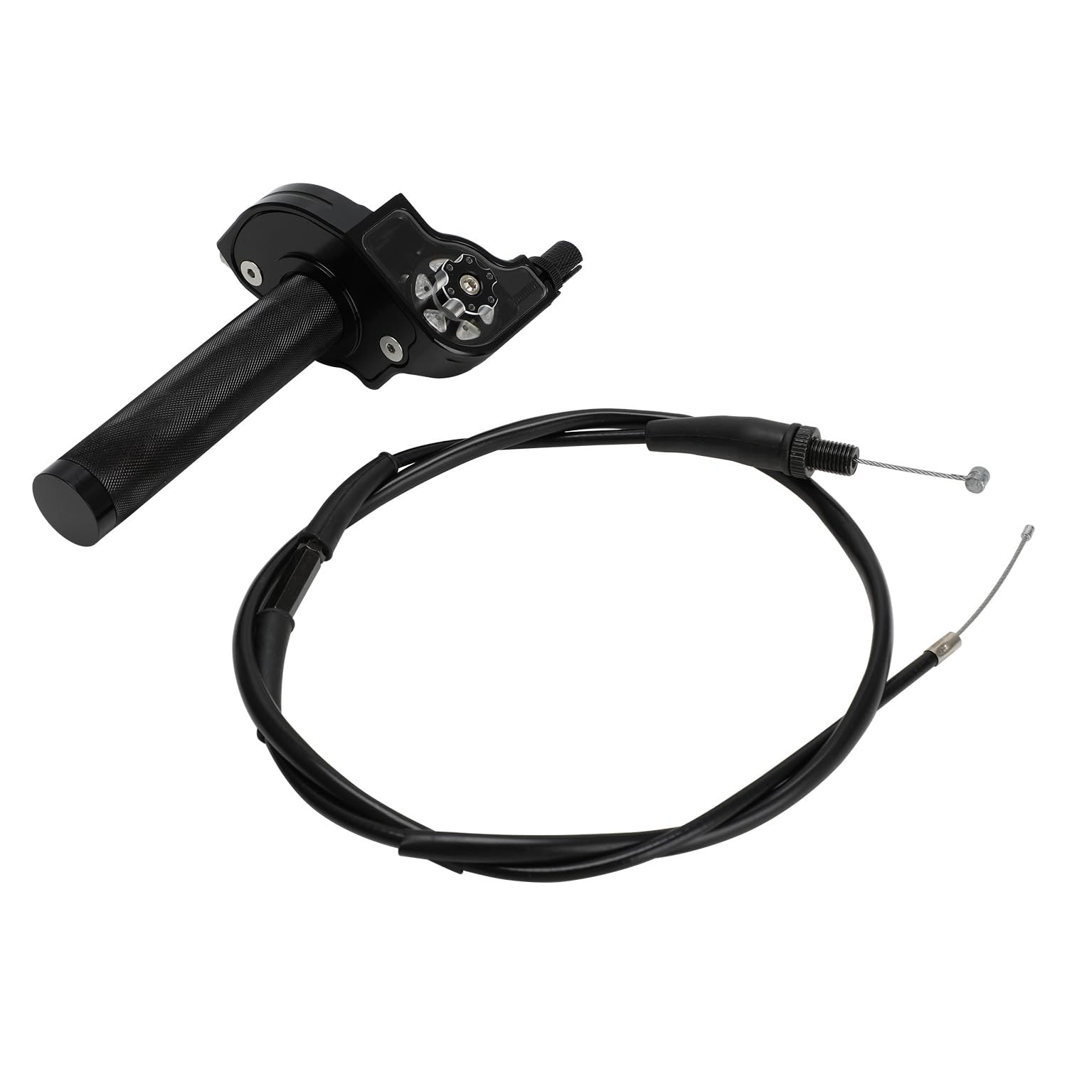 Motorcycle Throttle Assembly,7/8" 22mm Twist Throttle Grips With Rotating Sha...