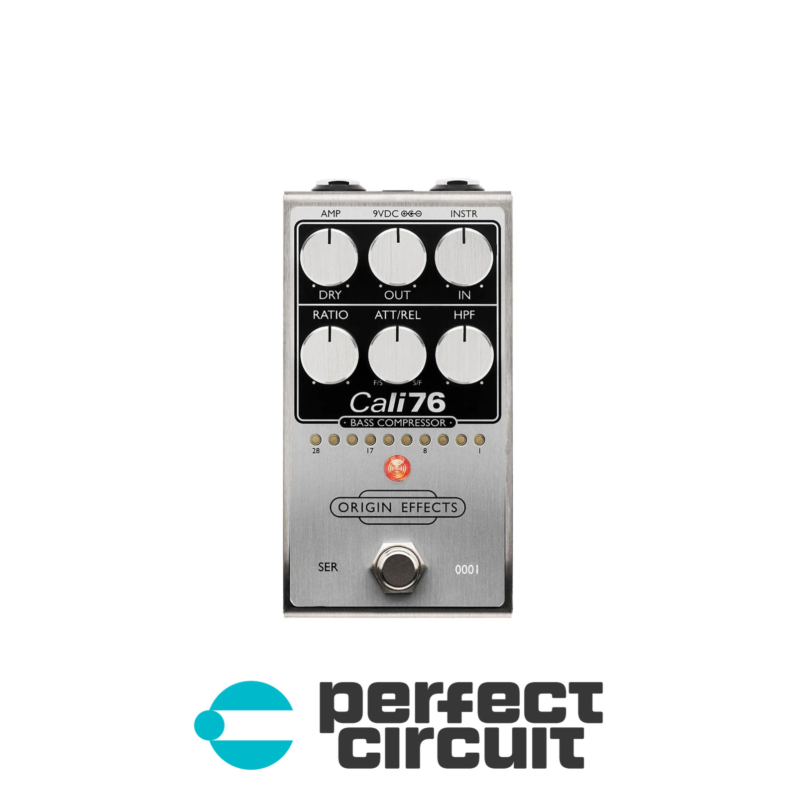 Origin Effects Cali76 Bass Compressor Pedal (Silver) EFFECTS NEW PERFECT CIRCUIT