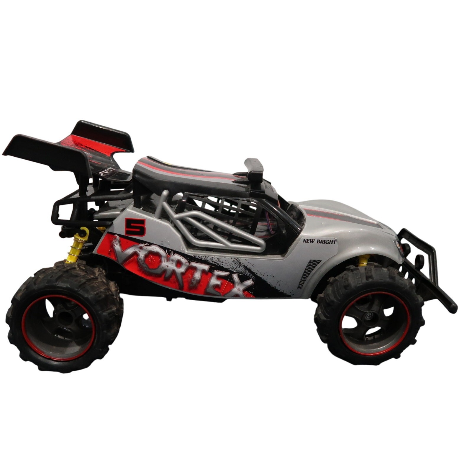 New Bright Vortex 1:14 R/C USB Buggy Silver Remote Control Untested
