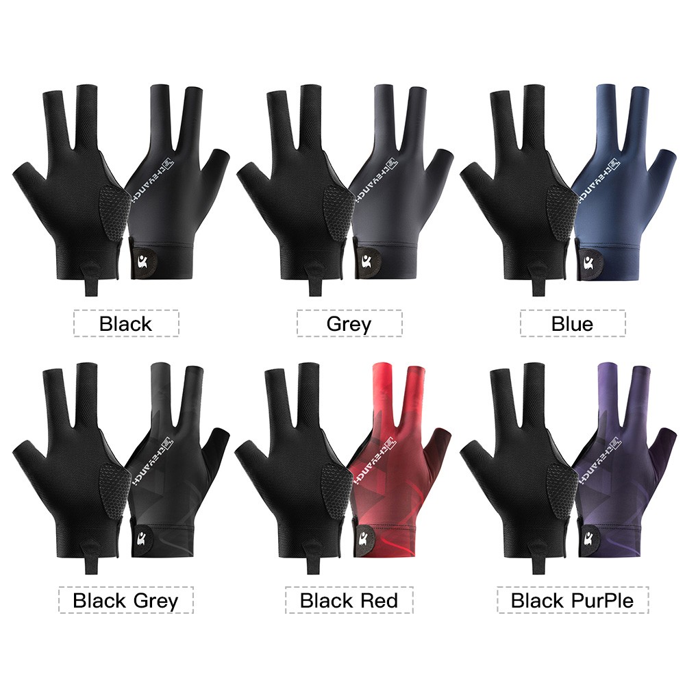 Anti Slip Breathable Billiards Comfortable Three Finger Snooker MJMA LCUN