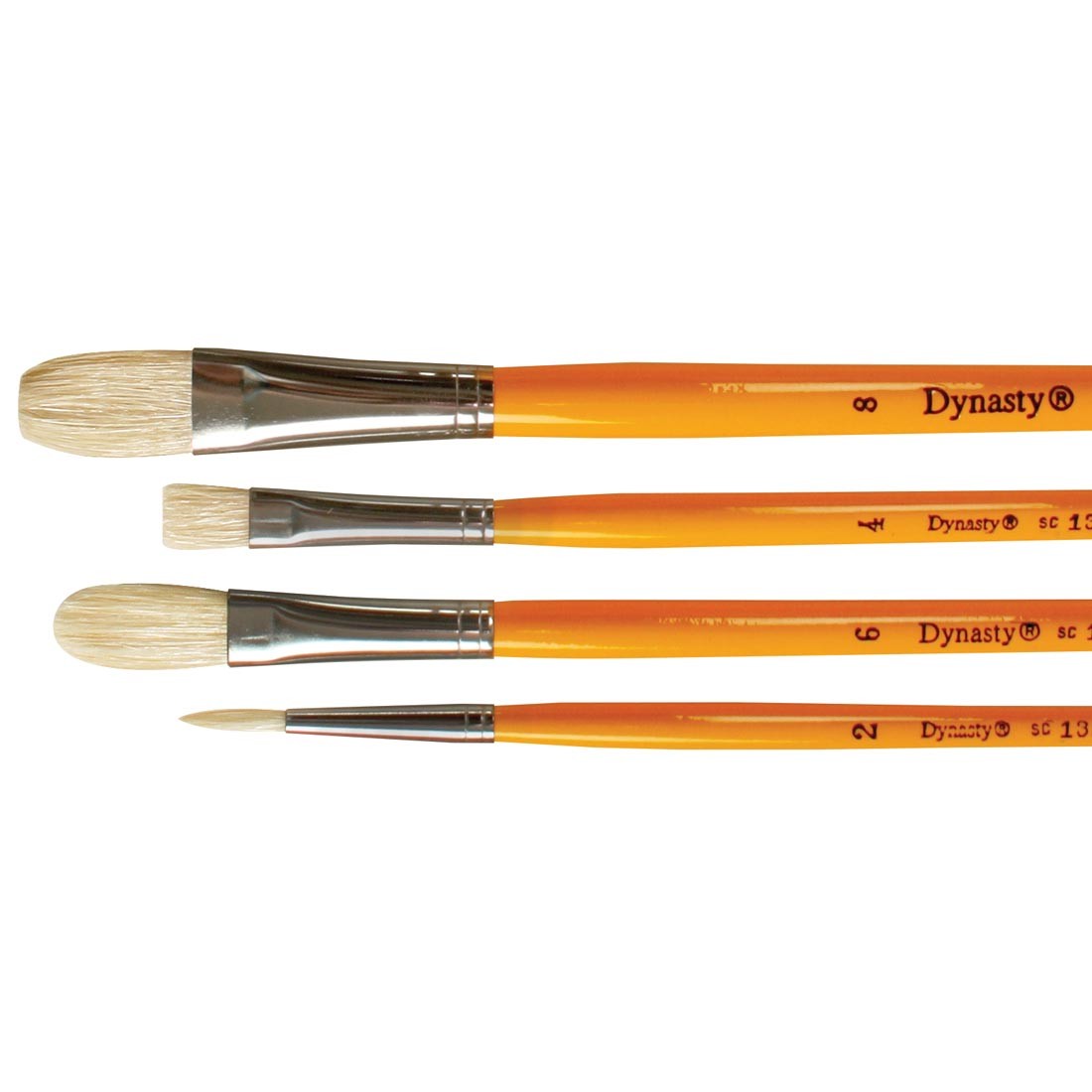 Dynasty #DB-3 White Bristle Brush Set
