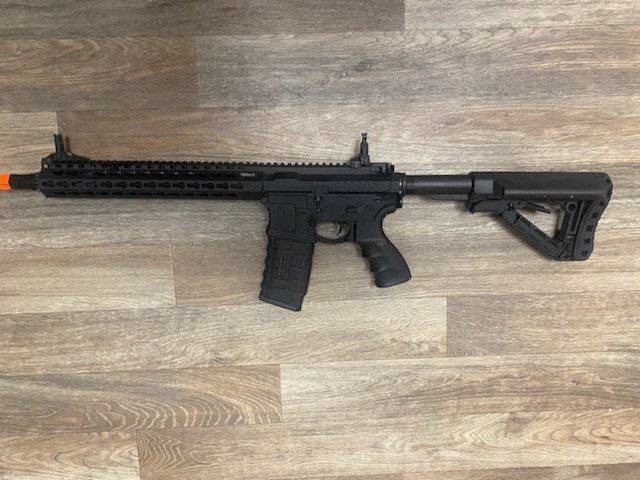G&G Combat Machine CM16 SRXL AEG Airsoft Rifle w/ 12" KeyMod Rail & MOSFET ETU