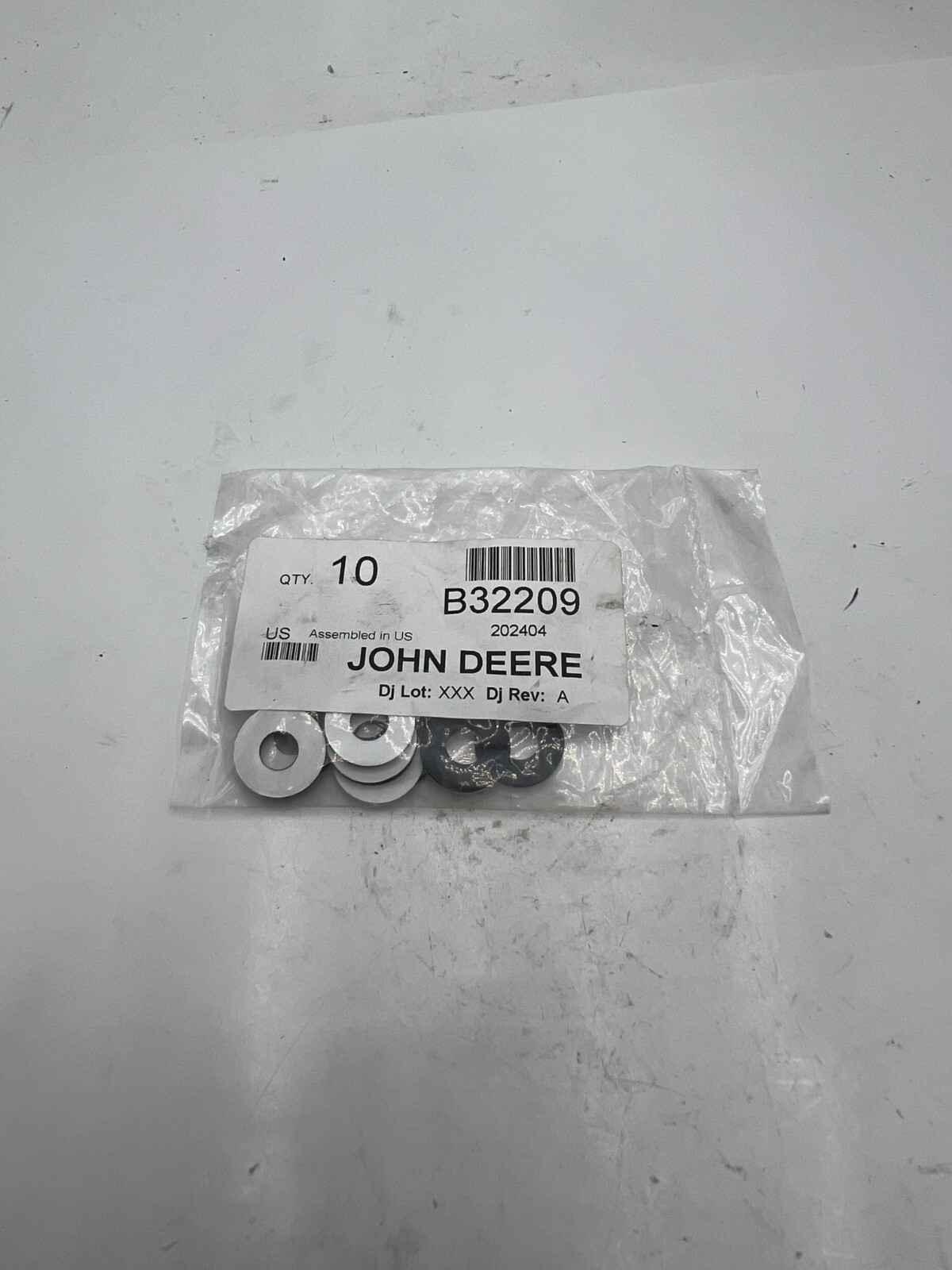 (pk of 10) John Deere B32209 Flat Washer Round