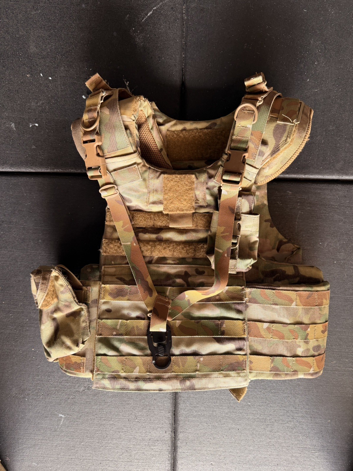 ARMY OCP MULTICAM BODY ARMOR PLATE CARRIER MADE W/KEVLAR INSERTS SMALL