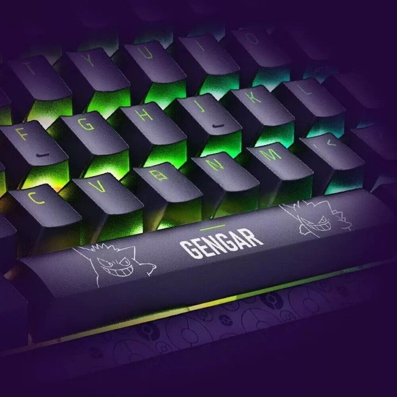 Gengar Razer X Pokémon Wireless Mechanical Keyboard W/ Wrist Rest Combo Set New