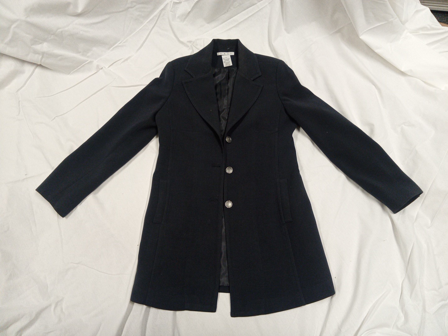 CAbi Carbon Grey 384 Peacoat Size 8 and CAbi Carbon Grey 385 Pants Size 10 Lot