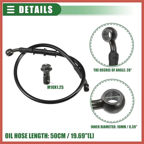 Universal Brake Hose Motorcycle ATV Dirt Bike Motocross Braided Hydraulic