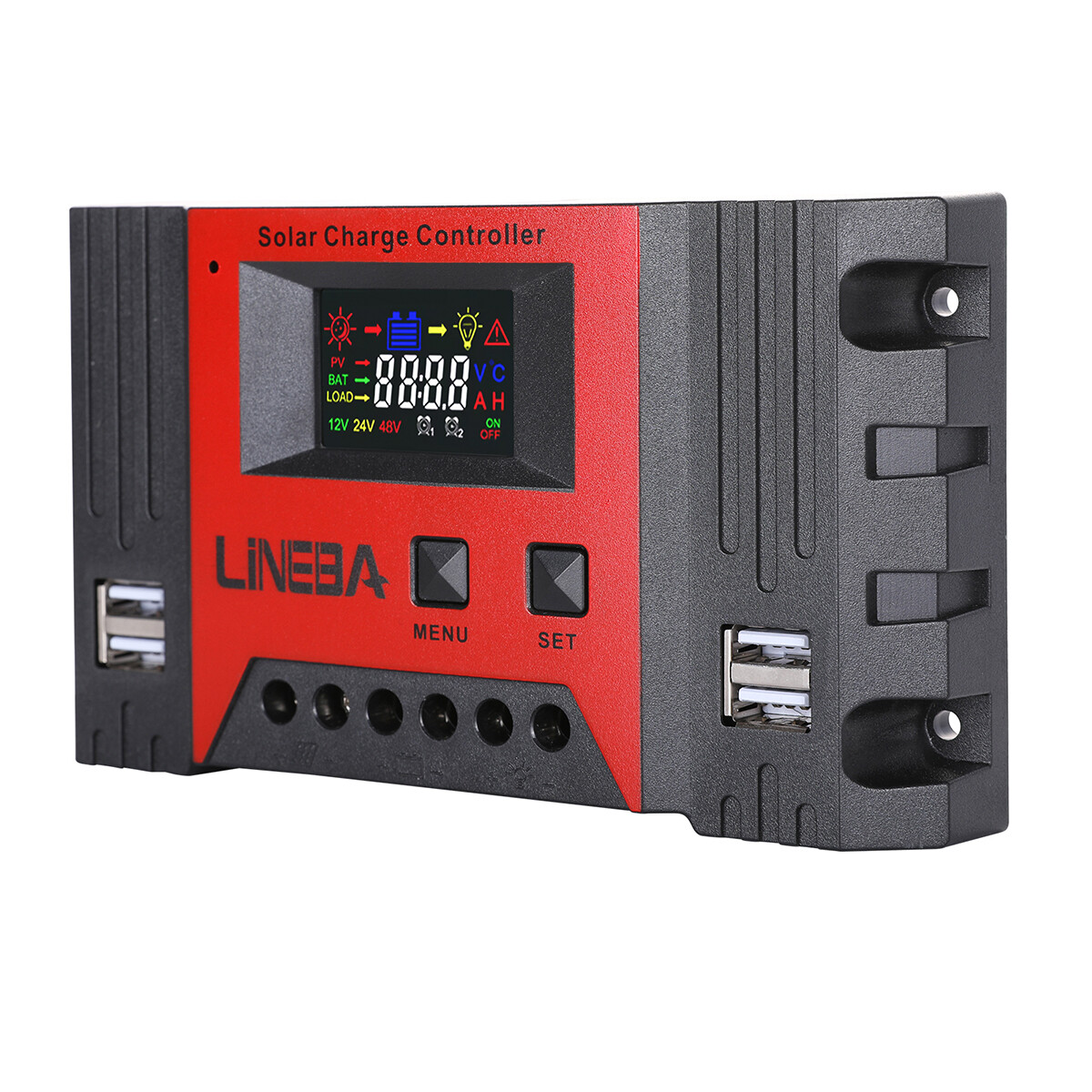 30A 12V/24V AUTO PWM Solar Charge Controller Solar Panel RV Battery PV Regulator