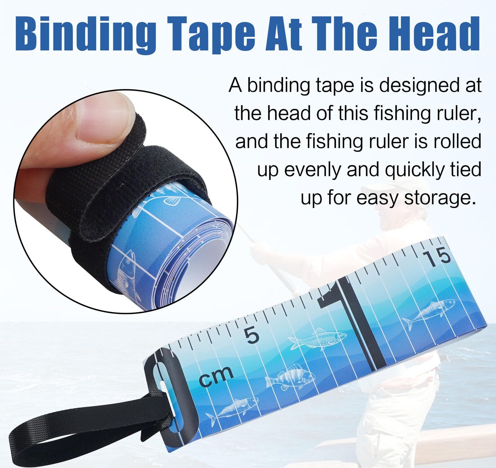Foldable Fishing Tape Measure Waterproof Fishing Length Ruler Measurement Tool