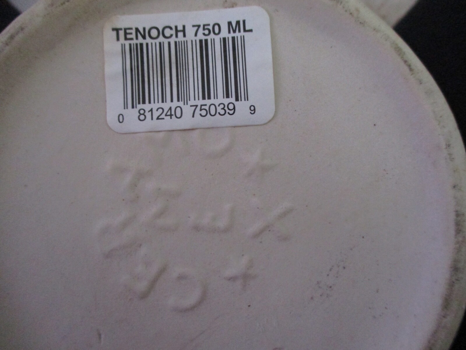 Tequila Bottle Ceramic TENOCH Mexico 750 ml Decorative Empty Bottle