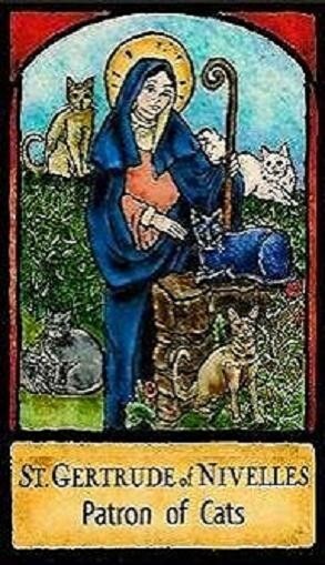 Saint Gertrude of Nivelles Photo Refrigerator Magnet - Free shipping USA