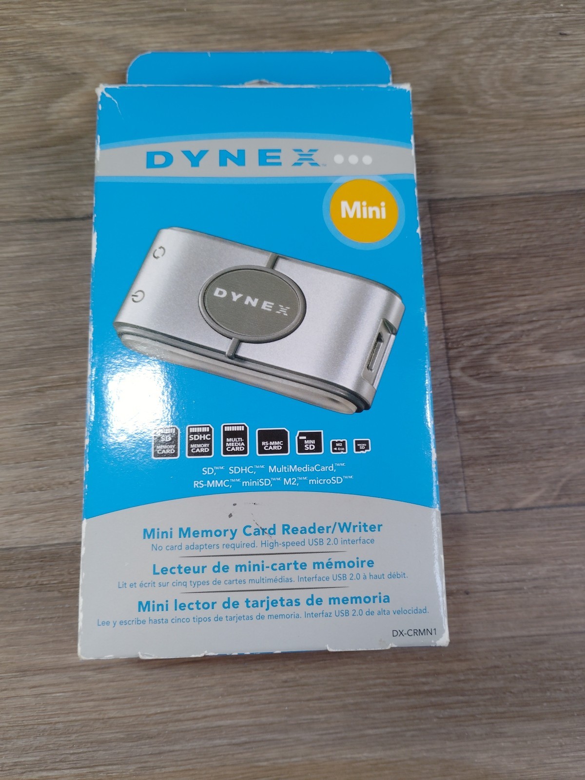 Dynex DX-CRMN1 Mini Memory Card Reader/Writer for Laptop Computer PC NEW OPEN BX