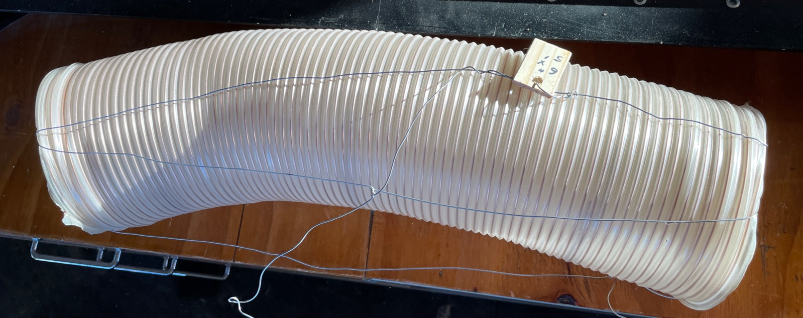 6” X 5’ clear PVC Dust Collection Hose. Wire Core, Woodworking Shop, Vacuum Wood