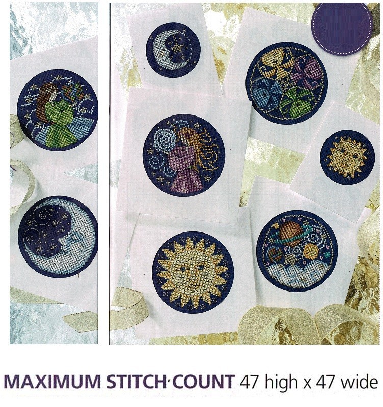 ASTROLOGY CARDS  CROSS STITCH PATTERN  ONLY  EQ  PVE