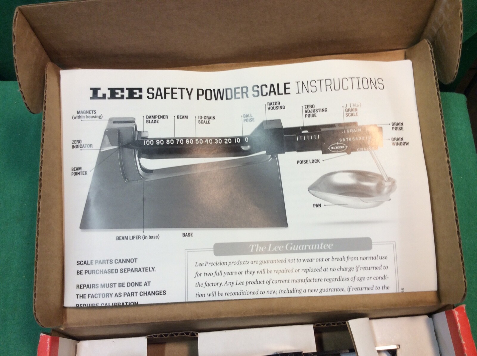 Lee Safety Powder Scale #90681