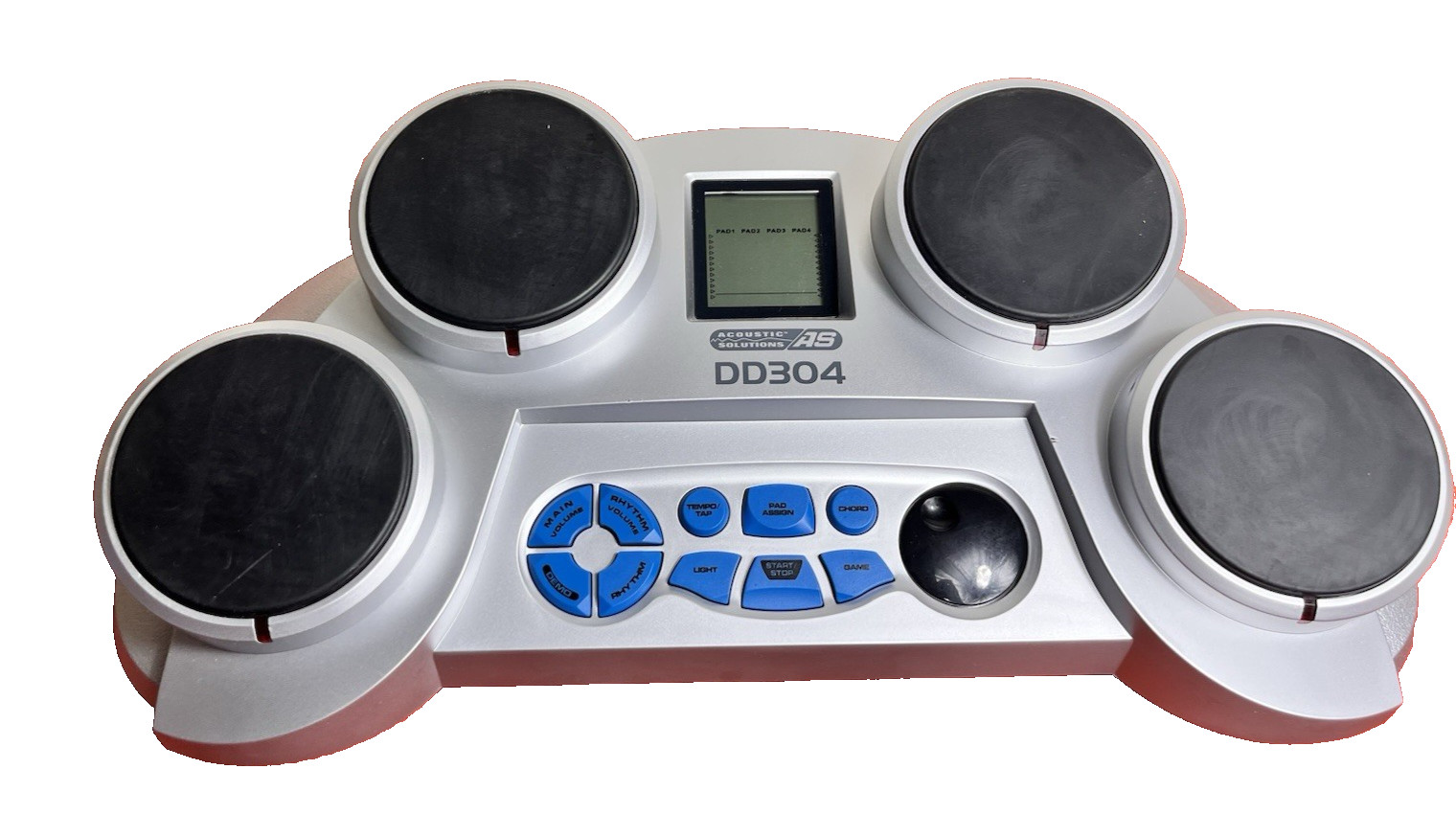 Acoustic Solutions DD304 Four Pad Electronic Drum Kit - New Sticks