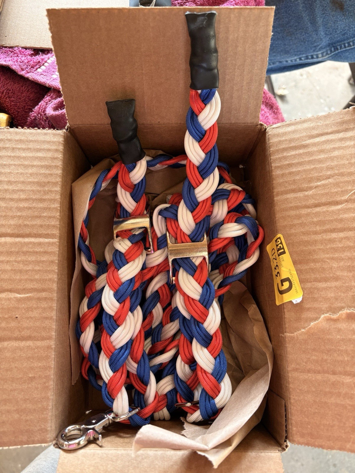 plain custom paracord reins