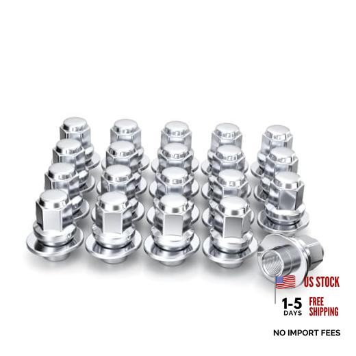 Chrome ET Bulge Lug Nut - 7804-20AM () 1/2"-20 20 Pack