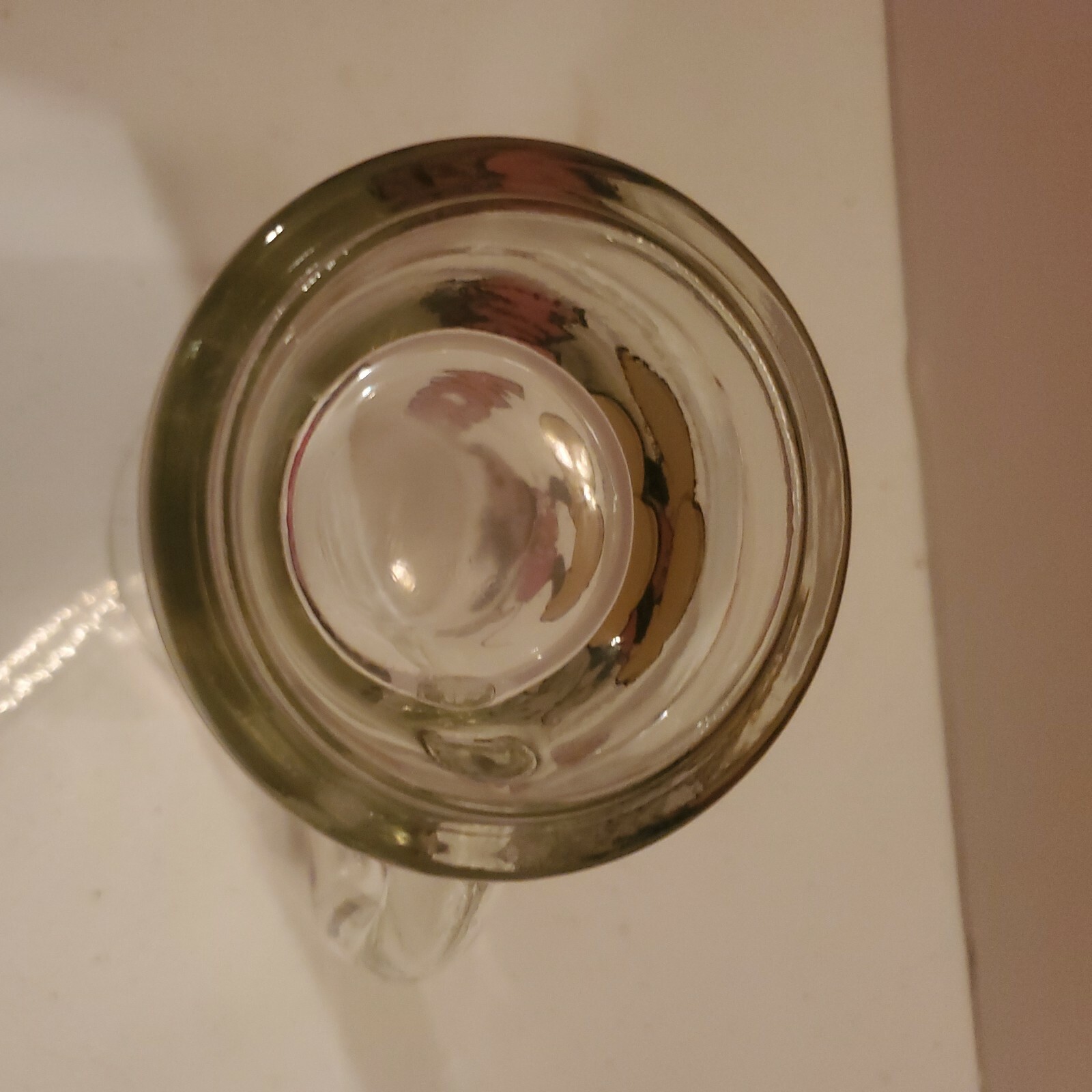 Vintage Disney Mickey Mouse Clear Beer Stein Mug