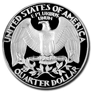 1997-S Silver Washington Quarter Gem Proof