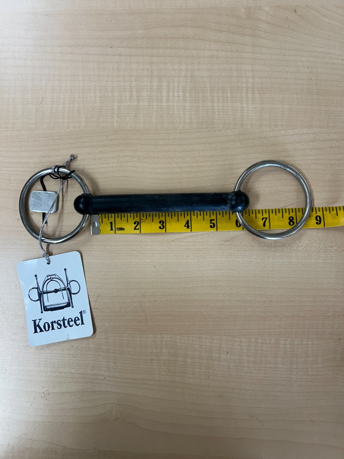 Korsteel Solid Rubber Mouth Loose Ring Snaffle Bit 5.5" NEW